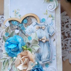 Kartka z serduszkiem dla dziewczynki