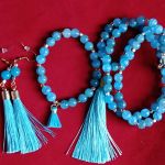 Komplet biżuterii - lodowy błękit - Komplet - Lodowy błękit