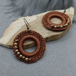 „CLAIRE” kolczyki szydełkowe - „CLAIRE” kolczyki szydełkowe