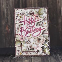 Happy birthday - urodzinowa kartka z kotkiem