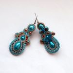 Kolczyki Perłowe Turkusowe - 