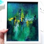 Prezent na imieniny - obraz abstrakcyjny - Obraz w całości