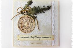 Kartka świąteczna z bombką