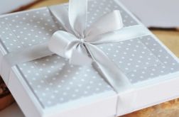 PUDEŁKO ozdobne szare