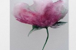 Mak-akwarela formatu 15/15 cm