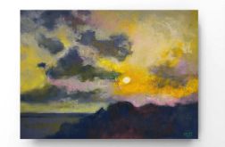 Pejzaż 3-praca formatu -18/24 cm .