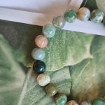 Bransoletka na gumce - Agat - 8mm - 7