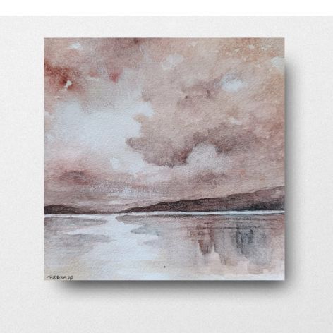 Morze 6-akwarela formatu 20/20 cm 