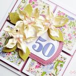 Kartka URODZINOWA pastelowe kwiaty - KArtka na urodziny z pastelowymi kwiatami