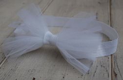 Opaska niemowlęca - Tiulowa kokarda