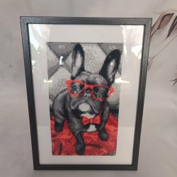 Obrazek diamentowy 20x30cm PIESEK 