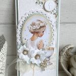 Kartka na Komunię ręcznie robiona - 