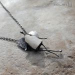 Kamykowy anioł z selenitem 02 - aniołek na szyję