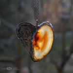 Agatowe serce 05 - serce na szyję