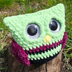 Sówka Luna - ręcznie wykonana