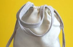 Torba plecak 2w1 w plecionej tkaniny ecru