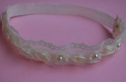 Opaska niemowlęca - Diadem w złamanej bieli