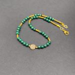 Naszyjnik Malachit Mini Z Drzewkiem Szczęścia - 