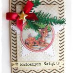 Kartka świąteczna z sarenką - 