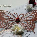 Kopertówka z okazji ślubu-'czerwcowy motyl' - 