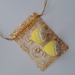 Kolczyki Cytryny Przekrojone