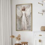 Anioł w Odcieniach Beżu 40x50 cm, 8-2-0044 - wizualizacja