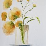 Kwiaty-akwarela formatu 32/24 cm . - 