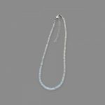 Naszyjnik z białych ognistych Opali  - Luksusowy naszyjnik z białych ognistych Opali