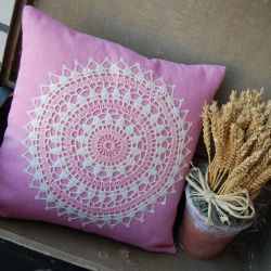 Shabby chic vel prowansja - poszewka