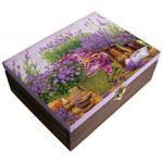 Lawendowa szkatułka - herbaciarka lawenda