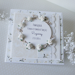 Kartka Komunijna z wiankiem - gotowa do wysyłki - wian4v