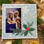 kartka bożonarodzeniowa ze św. Rodziną - kartka z góry
