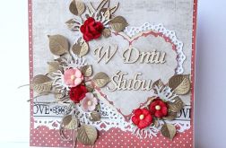 Kartka ślubna z sercem 280117