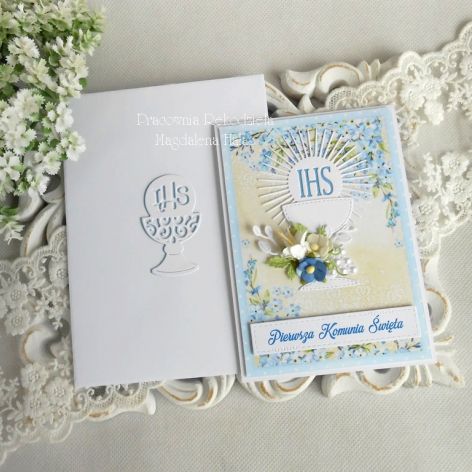 Kartka komunijna A6 w kopercie 24