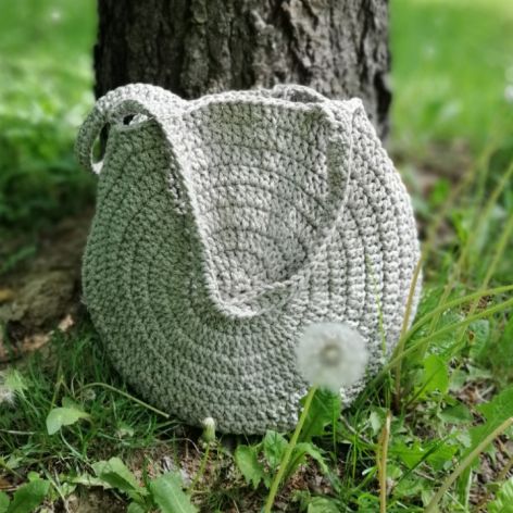 Torebka damska,okragła torba na ramię 46cm