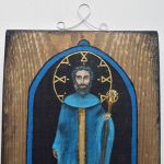 Anioł Imur 9, obraz malowany na drewnie współczesna ikona - 