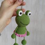 Brelok żabka, Brelok do kluczy, Brelok dla dziecka, Brelok na prezent - 