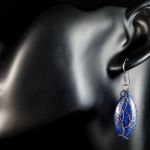 Miedziane kolczyki z lapis lazuli - Tree of Life Lapis Lazuli earrings gift for her gift for mom perfect present /patinated copper / wire wrapped