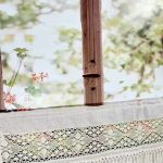 Zazdrostka Firanka Lniana z Frędzlami Boho do Kuchni SHABBY 100/50cm - 