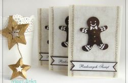 Kartka świąteczna z piernikowym ludkiem 3