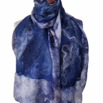 SZAL SZALIK JEDWABNO WEŁNIANY ZWIEWNY  - 