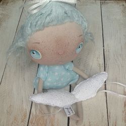 ANIOŁEK lalka tekstylna, cute angel 3, OOAK