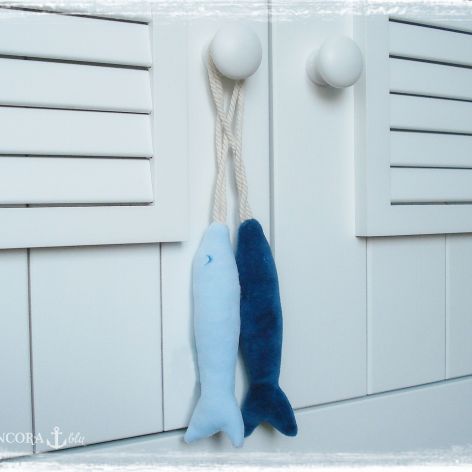 Zawieszki marynistyczne - rybki (błękitna i granatowa)