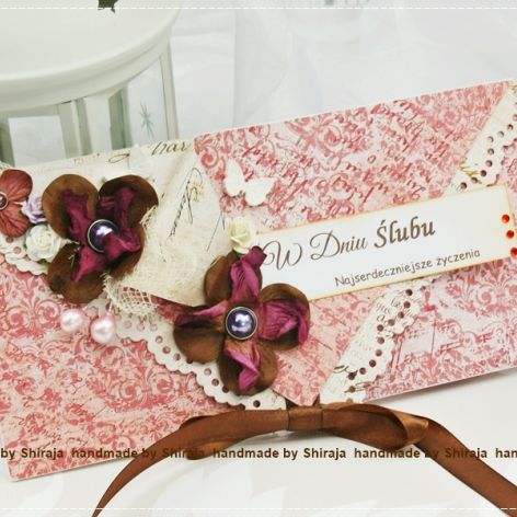 Kopertówka z okazji ślubu-malinowe lato