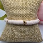 Bransoletka biała  - 