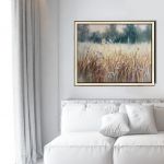 Gorąca Łąka, ręcznie malowany olejny - do biura