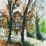 Jesienny dom - malowany