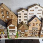 Wieszak - drewniane domki - na klucze i inne drobiazgi 23 - 