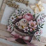 Kartka na Dzień Babci z kwiatami 2 - Kartka na Dzień Babci z kwiatami 2