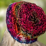 czapka   BOHO  rainbow - 